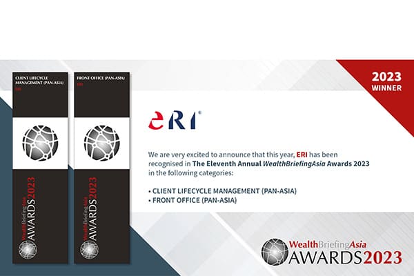 OLYMPIC Banking System wins best "Client Lifecycle Management" solution and best "Front Office" solution at the WealthbriefingAsia Awards.
